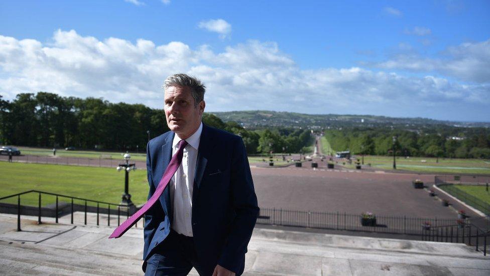 Sir Keir Starmer pictured at Stormont in June 2022