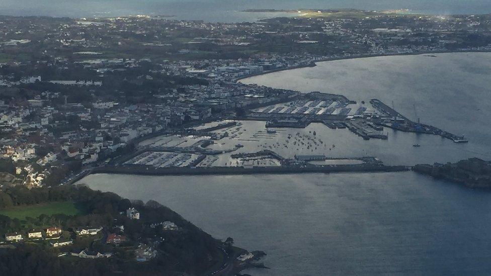 Guernsey aerial view