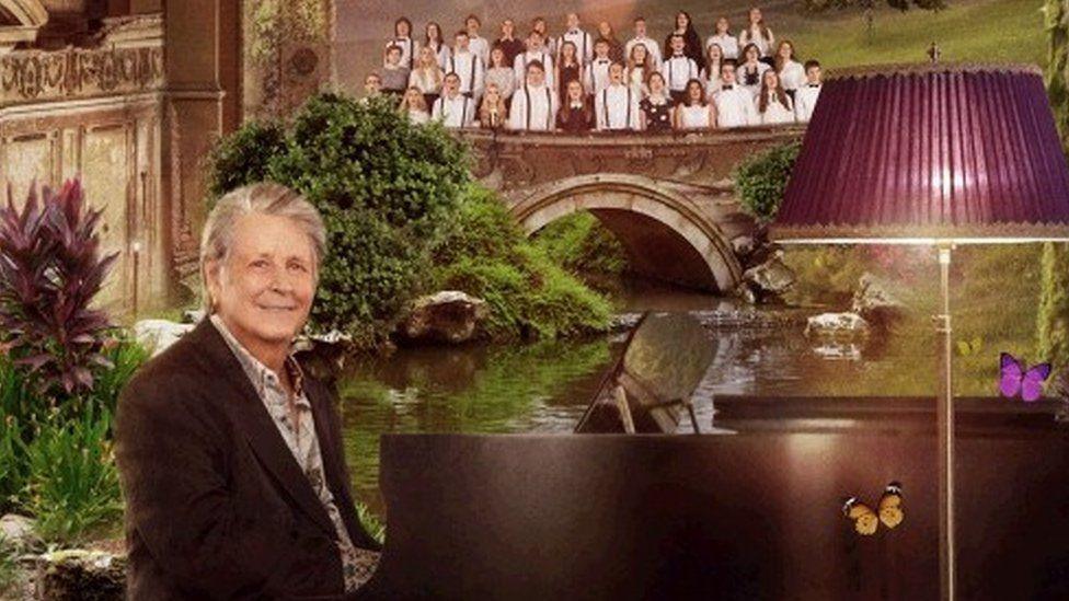 Brian Wilson at the piano