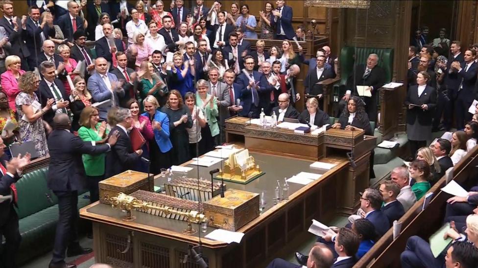 Watch Starmer sign off final PMQs to standing ovation