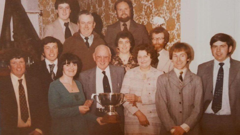 John Gwilym Jones & cwmni drama Llwyndyrus 'Tri Chyfaill'