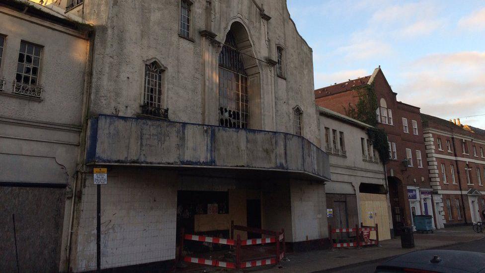 The former Odeon building as it currently stands