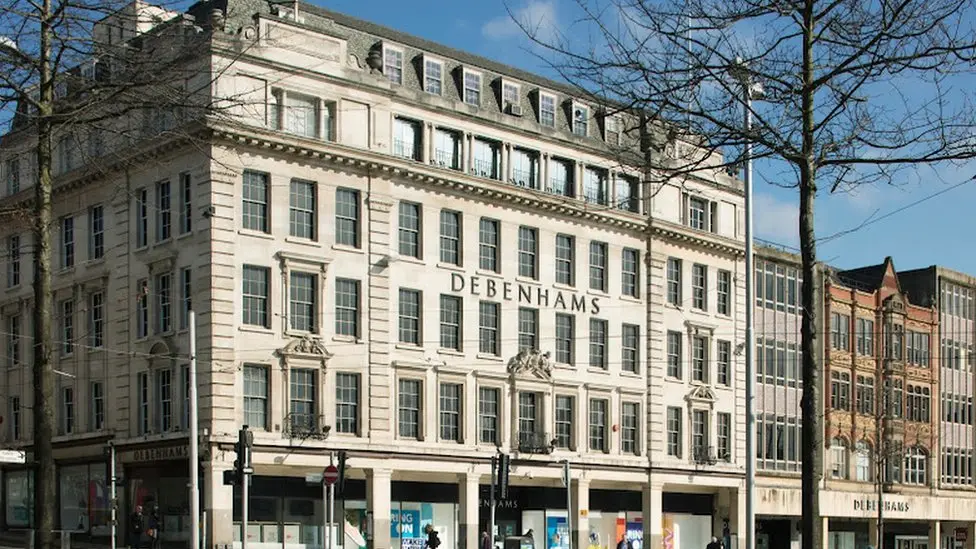 Old Debenhams store in Nottingham city centre