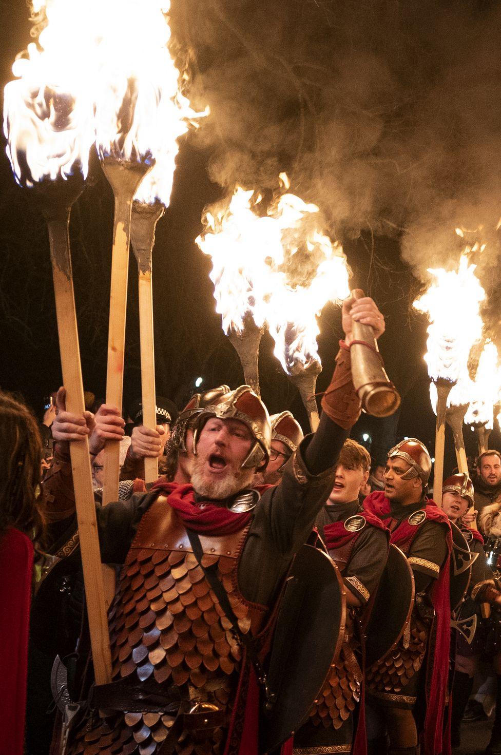 Edinburgh torchlight procession