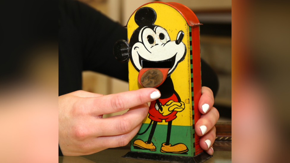 Rare Mickey Mouse money box to go under hammer in Scarborough