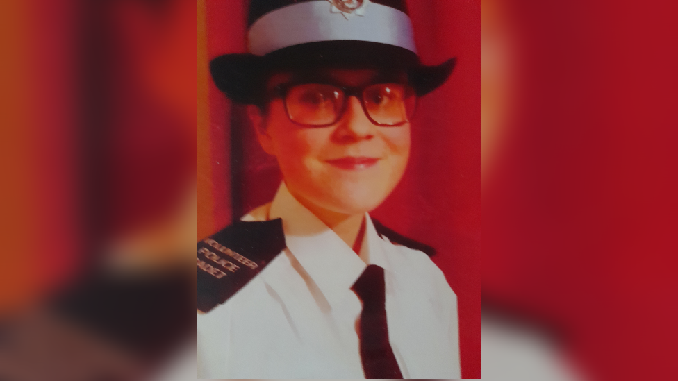 Cariss Stone as a police cadet