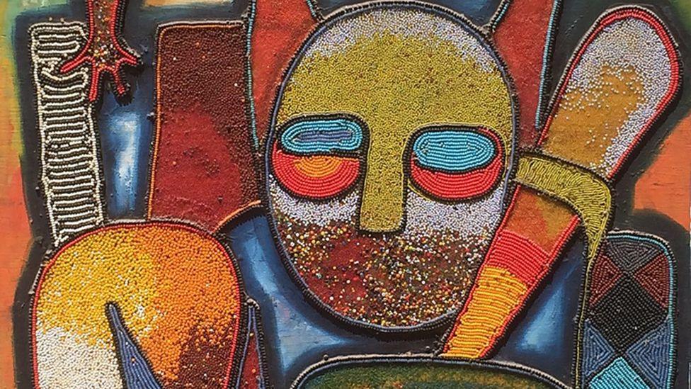 Jimoh Buraimoh, Figural Abstract 1973. Kavita Chellaram. Image courtesy of kó, Lagos © Jimoh Buraimoh