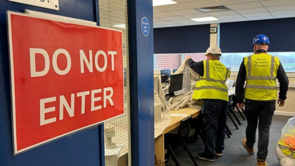 North Tyneside Council carring out checks on the school building