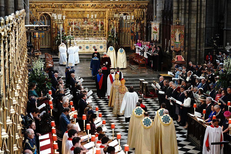 A general view of the Service of Thanksgiving at Westminster Abbey in London on the 80th anniversary of VE Day. Picture date: Thursday May 8, 2025. PA Photo.