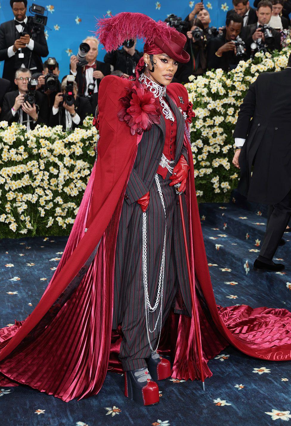 Teyana Taylor attends the 2025 Met Gala Celebrating "Superfine: Tailoring Black Style" at Metropolitan Museum of Art on May 05, 2025 in New York City, US.