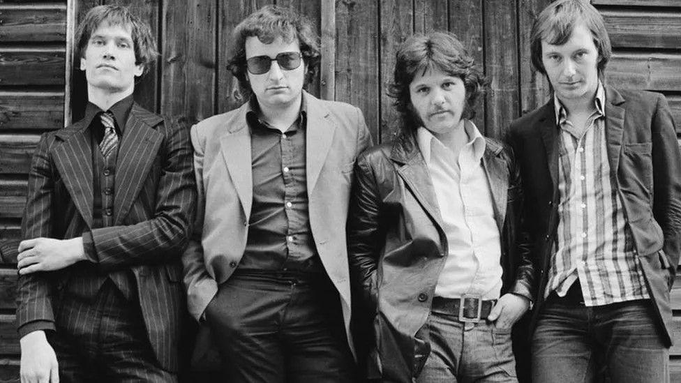 Dr Feelgood's original line-up pose for the camera