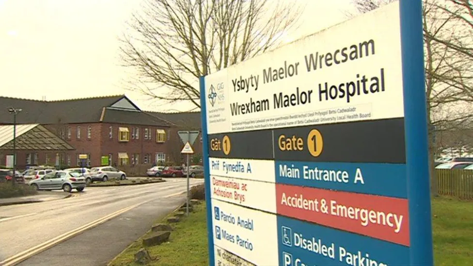 Wrexham Maelor Hospital sign