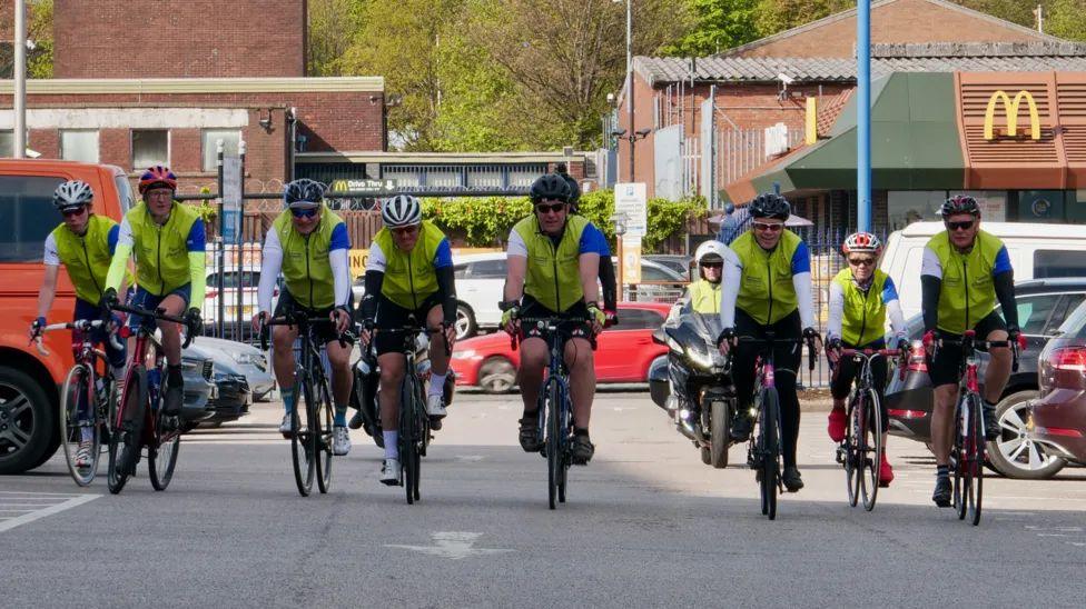 Cyclists at The Hawthorns