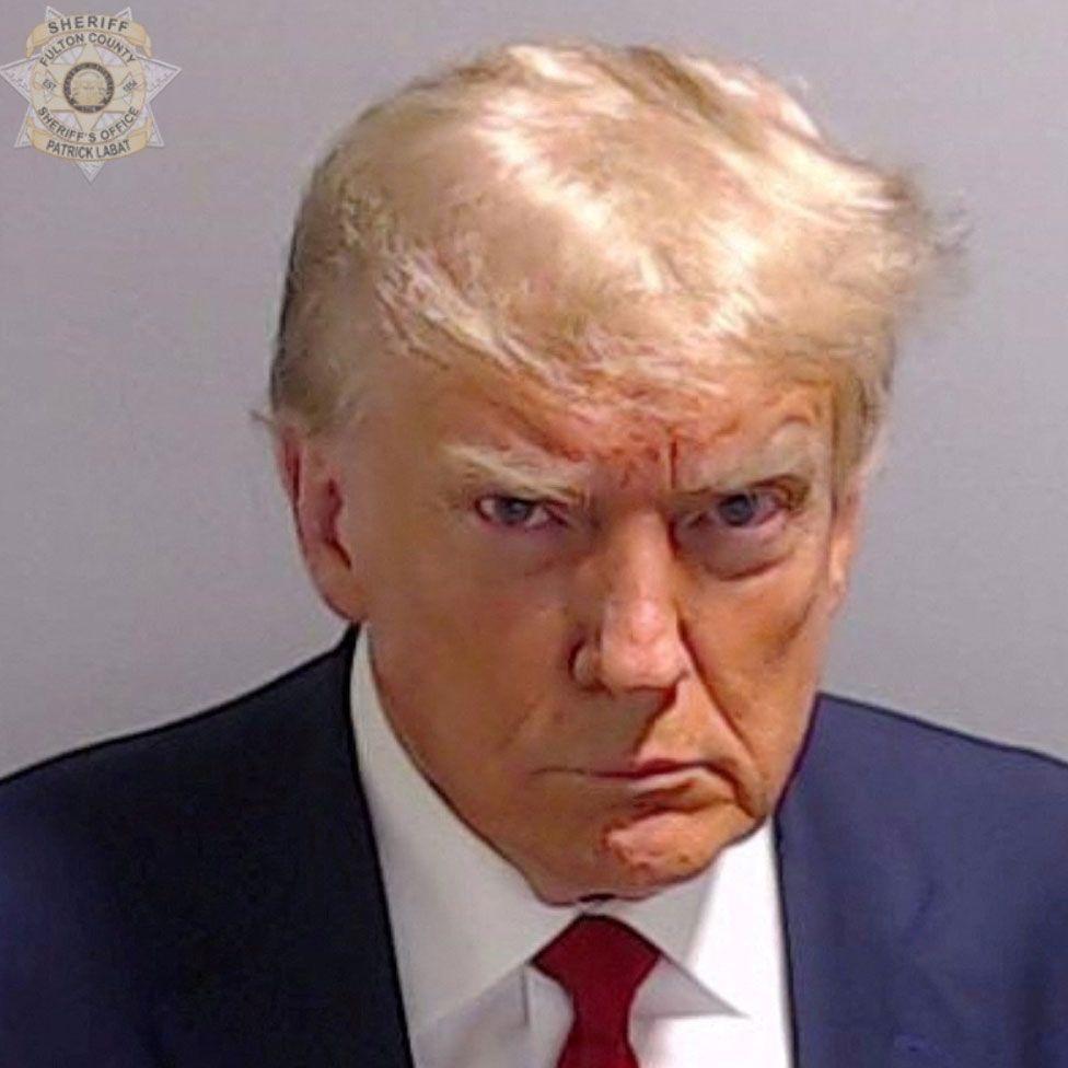 Donald Trump mugshot from Fulton County Jail 