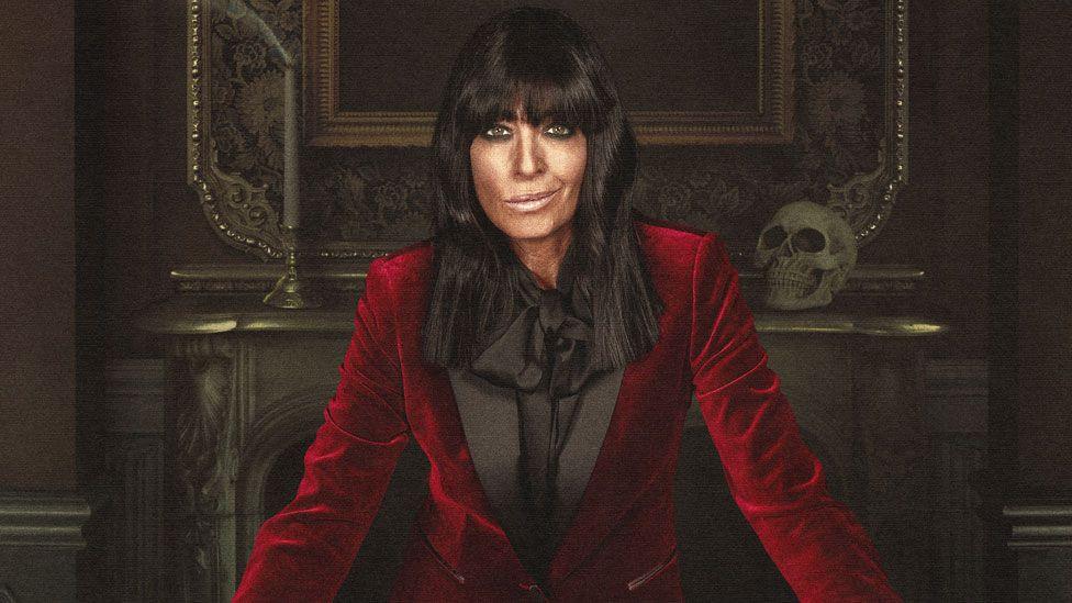 Claudia Winkleman on the set of The Traitors