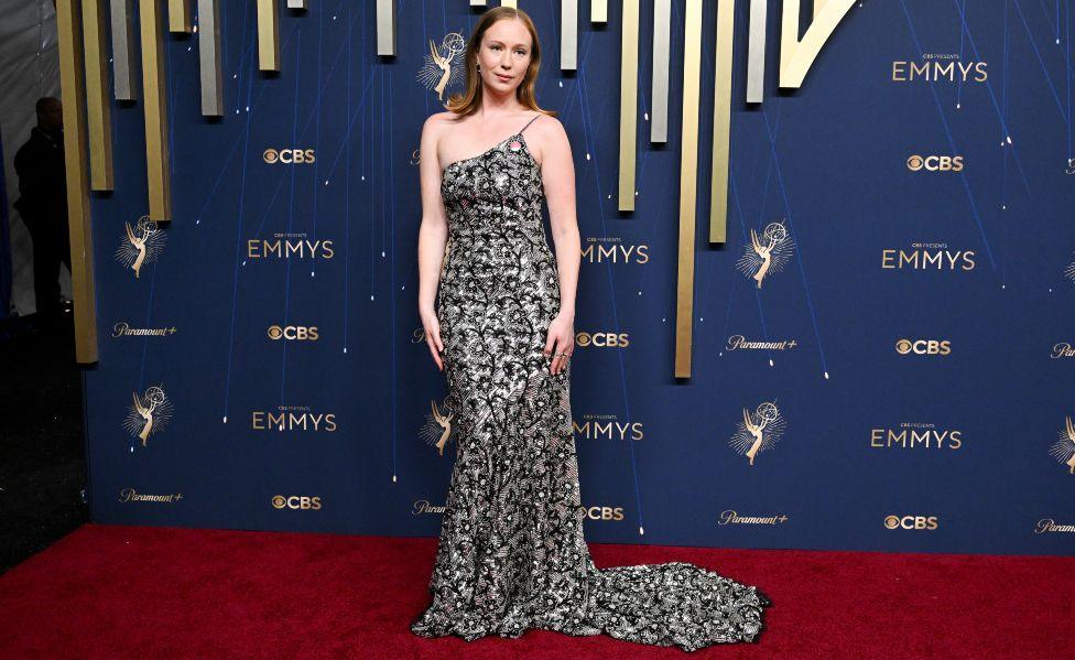 Hannah Einbinder at the 77th Primetime Emmy Awards held at the Peacock Theater on September 14, 2025 in Los Angeles, California