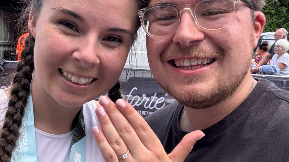 Keadby proposal: Love is in the air as plane banner pops question - BBC ...