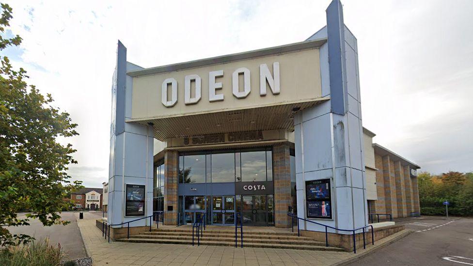 Front of Odeon cinema in Kettering