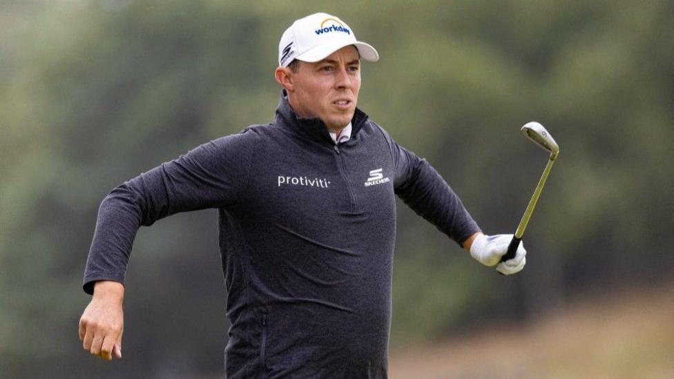 Fitzpatrick shares lead at fog-disrupted Scottish Open