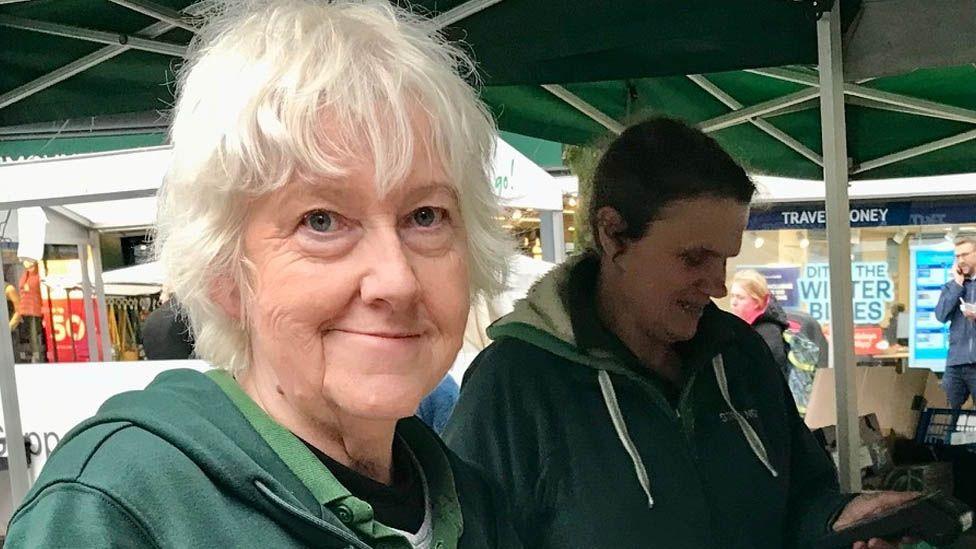Market stall worker Jill Dukes