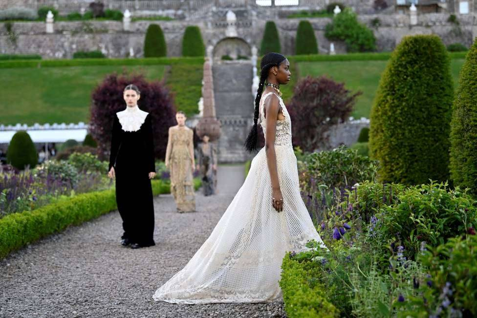 Dior catwalk at Drummond Gardens 