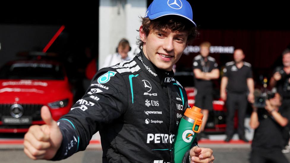 Antonelli takes Belgium pole from Verstappen