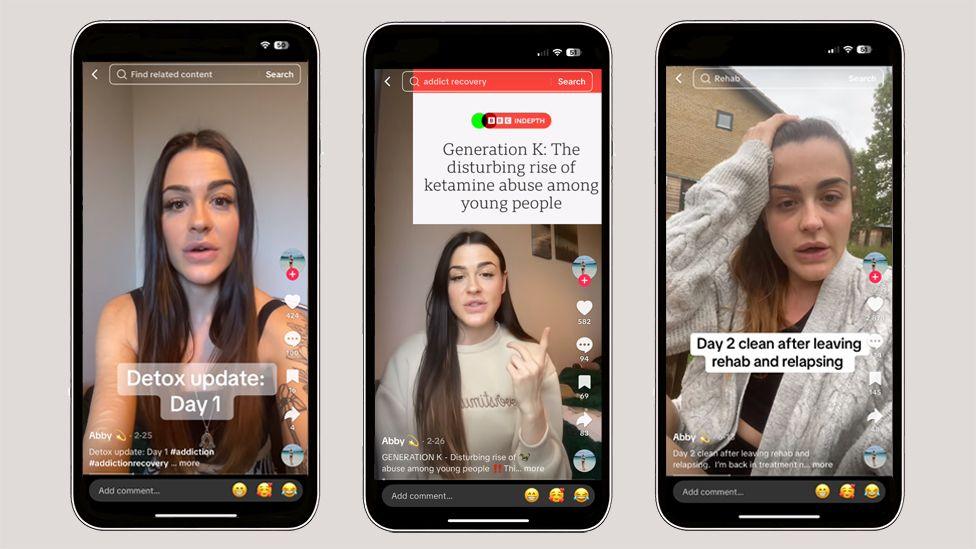 Abbie's TikTok posts