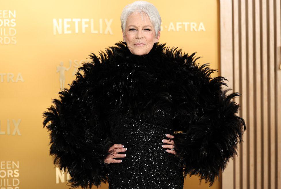 Jamie Lee Curtis at the 31st Screen Actors Guild Awards held at Shrine Auditorium and Expo Hall on February 23, 2025 in Los Angeles, California