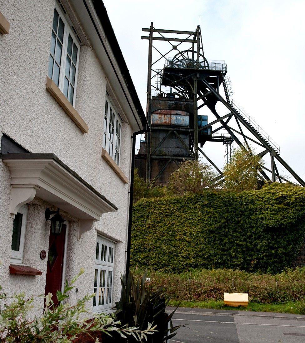 House near the winding gear at the former Penallta colliery