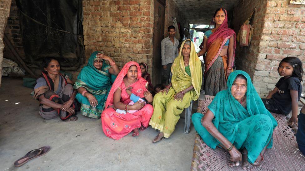 Women in Matiara village near Prayagraj in Uttar Pradesh