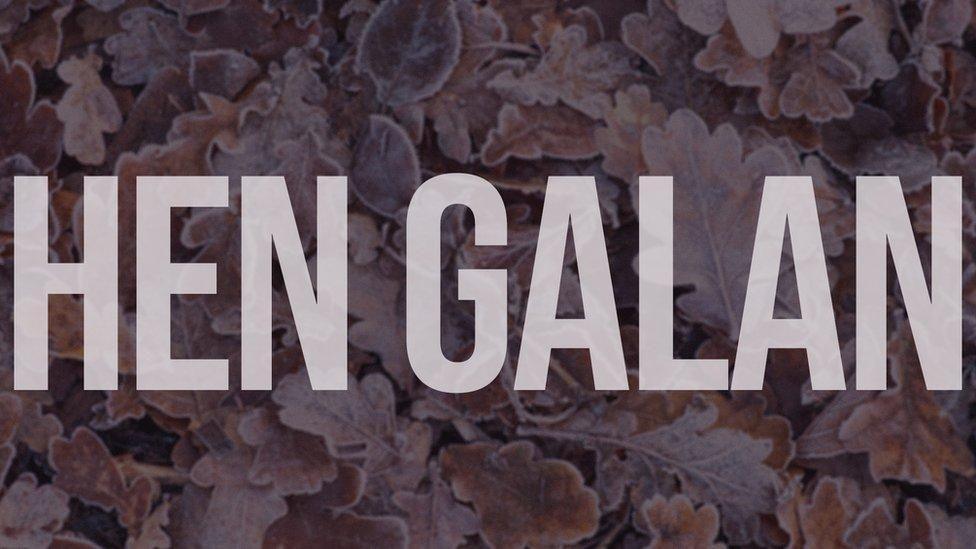 Y geiriau 'hen galan'