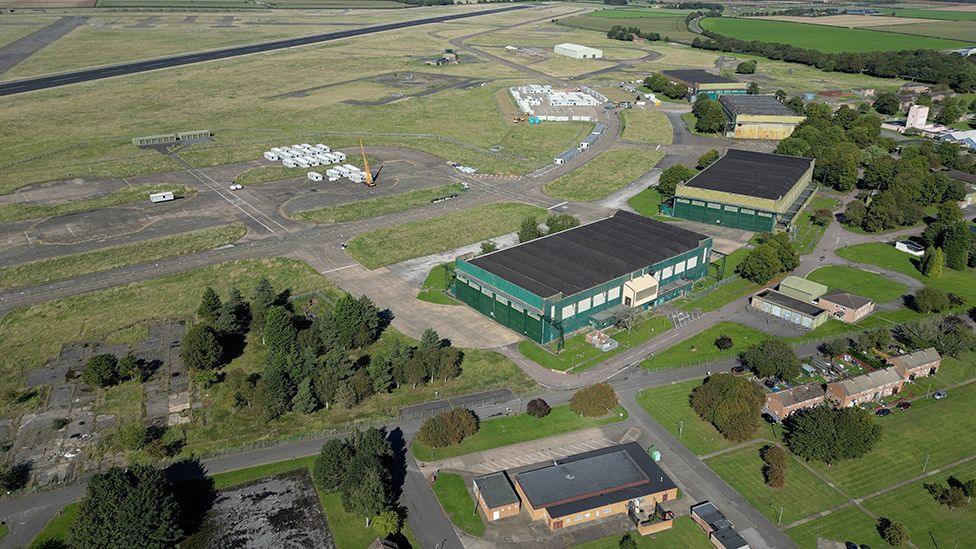 Aerial view of Scampton base