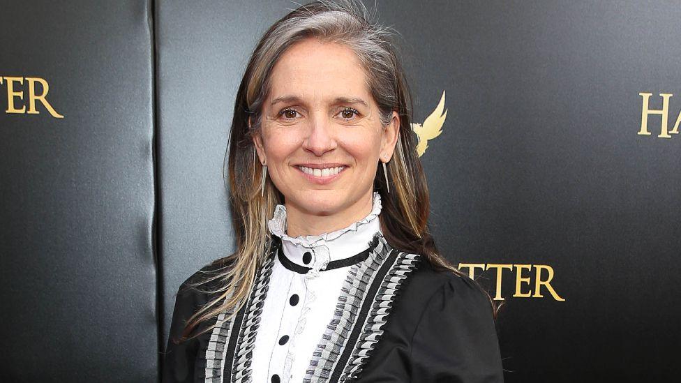 Christine Jones at the opening of Harry Potter and the Cursed Child on Broadway in 2018