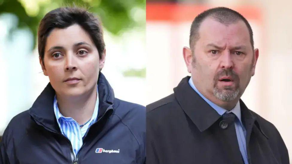 Close up image of PC Rachel Comotto (left) and her colleague PC Stephen Smith