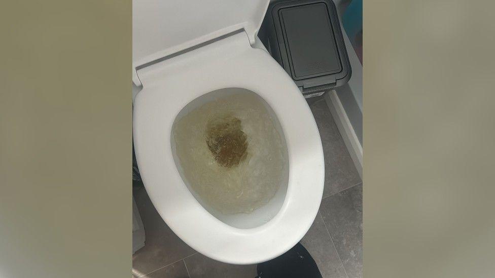 Sewage coming up Mr Gordon's toilet