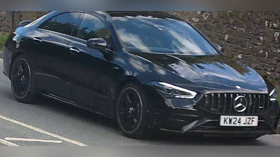 Black Mercedes AMG CLA 35