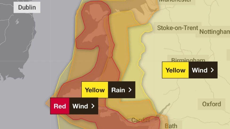 Map y Swyddfa Dywydd