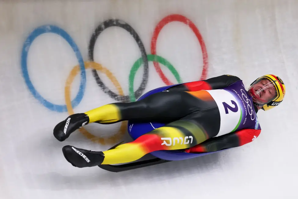 Germany's Felix Loch competes in the men's luge