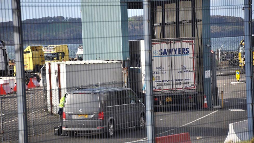 Police searches at Cairnryan