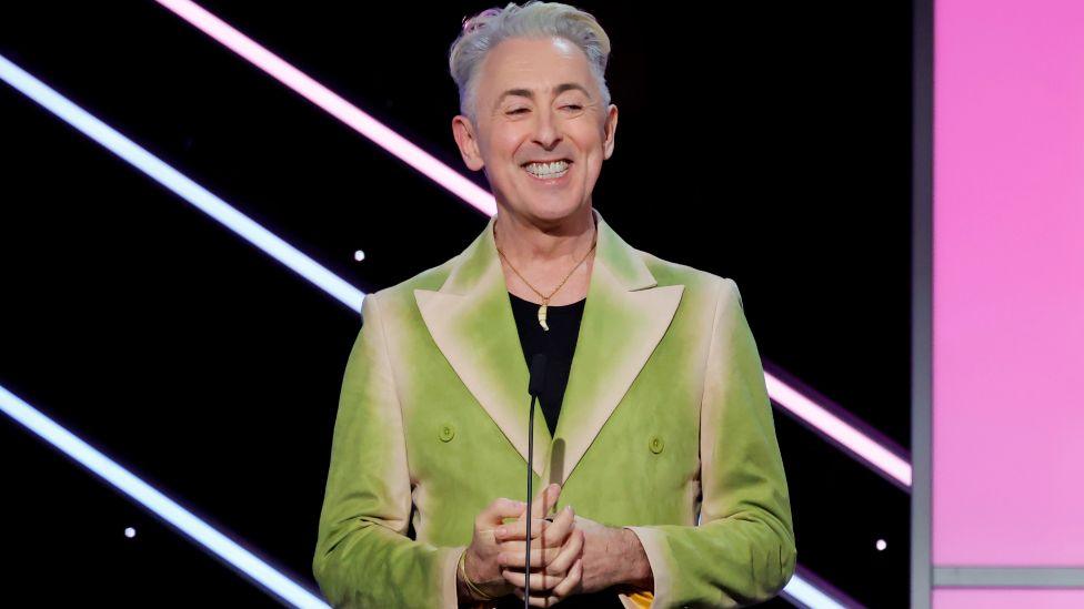 Alan Cumming speaks onstage during the 37th Annual American Cinematheque Awards at The Beverly Hilton on February 15, 2024 in Beverly Hills, California