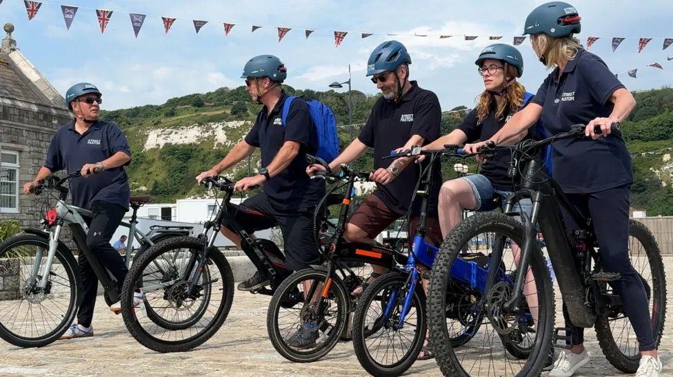 Dover Street Pastors on bikes 