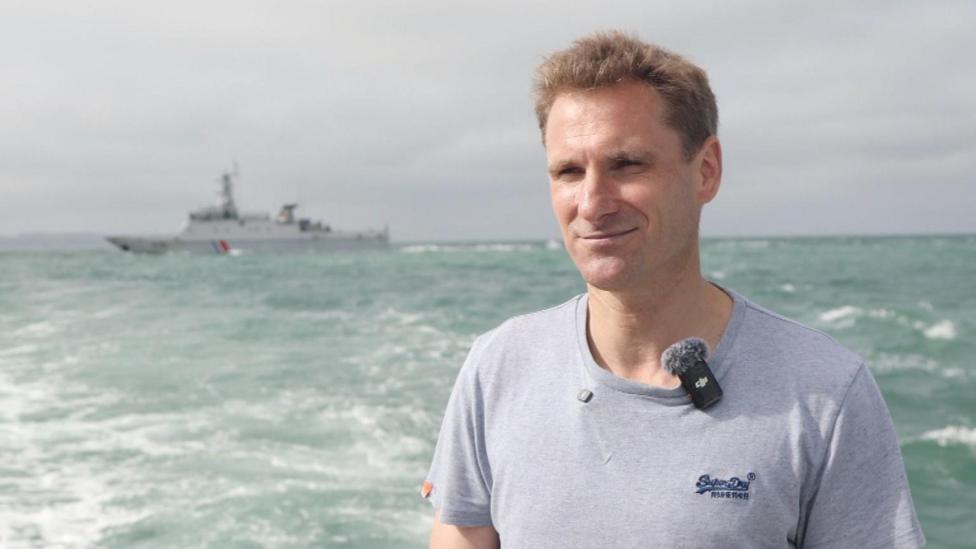 French Navy carries out shooting drill mid interview
