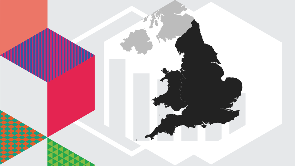 Graphic of UK  maps