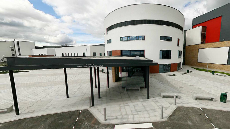 Exterior of NHS Forth Valley entrance 