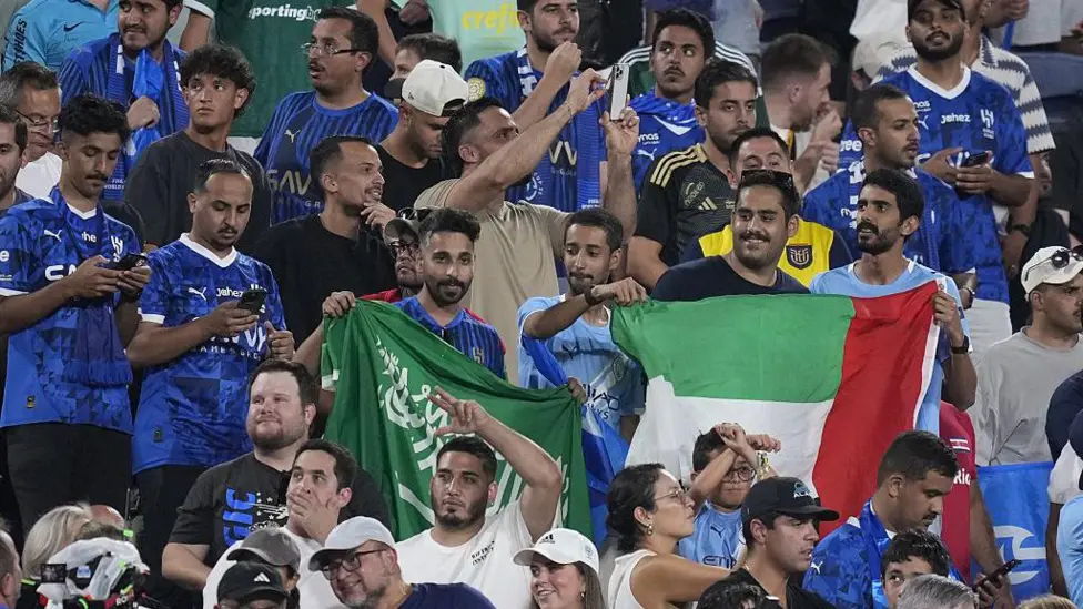 Al-Hilal Celebrate Win Over Manchester City