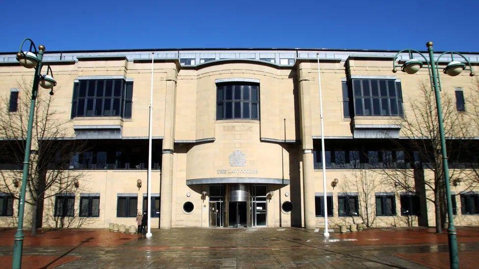 A view of Bradford Crown Court from the front