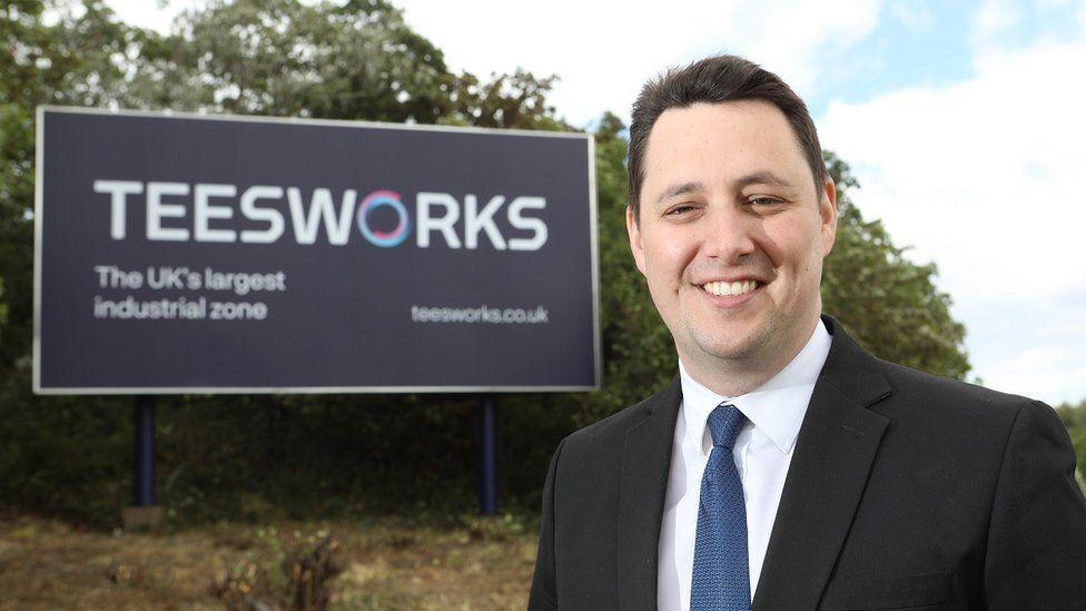 Lord Houchen at the Teesworks site