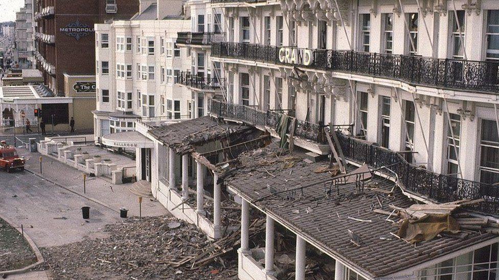 The Grand Hotel Brighton after the 1984 bomb