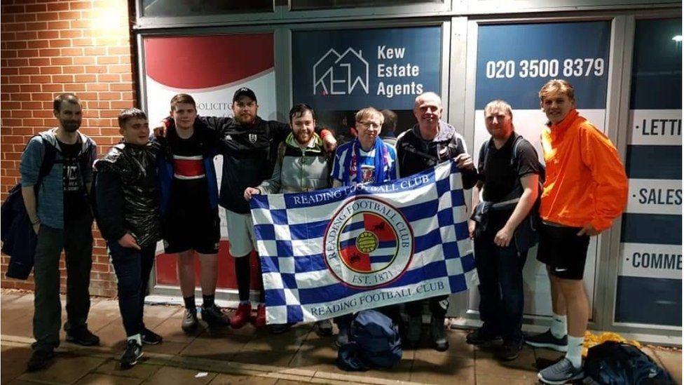 Reading FC fans on a mental health walk