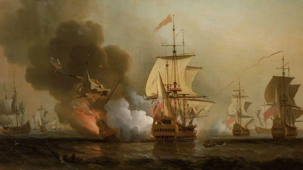 Historical painting of the ship